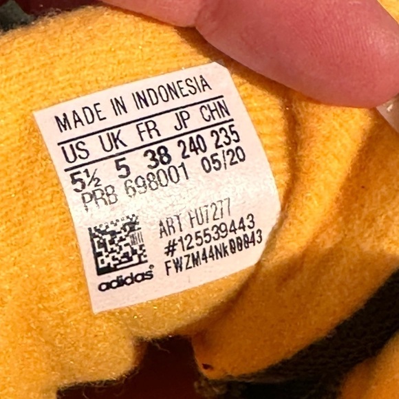 Adidas Snowpitch Green Gold  High Top Sneaker Hiker Grip Bottom Men’s 5.5 - Picture 12 of 13